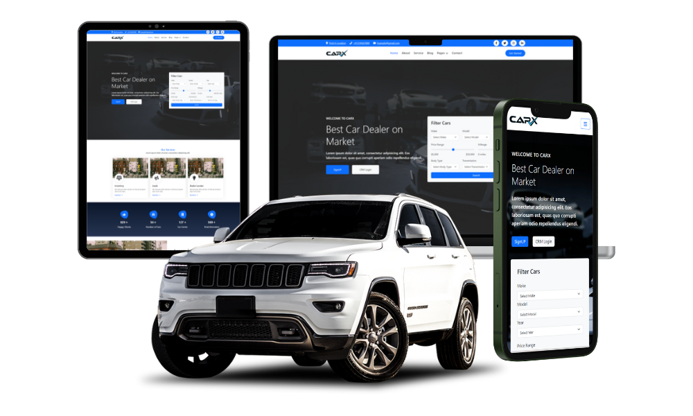 Carx website showcase preview